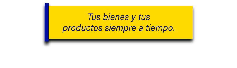 Tus bienes y tus productos siempre a tiempo