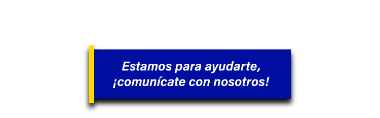 Estamos para ayudarte, comunícate con nosotros
